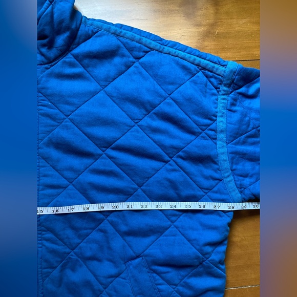 GAP Recycled Quilted Boxy Full Zip Fall Jacket Royal Blue Womens Size XXL 2X 2XL - Picture 7 of 8